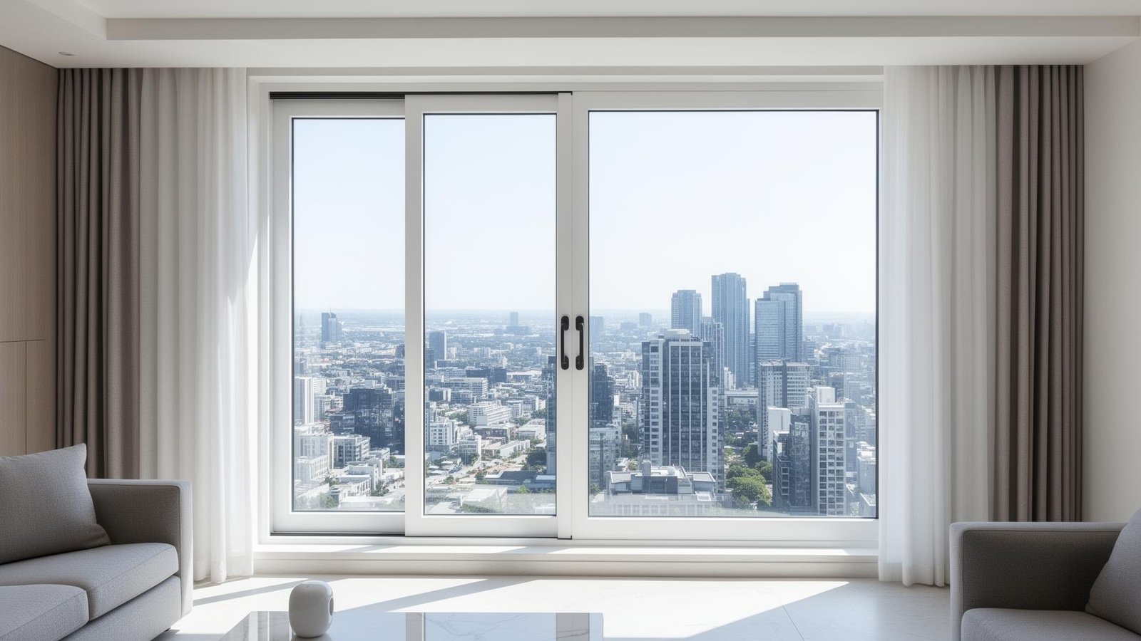Premium uPVC windows in a modern living space